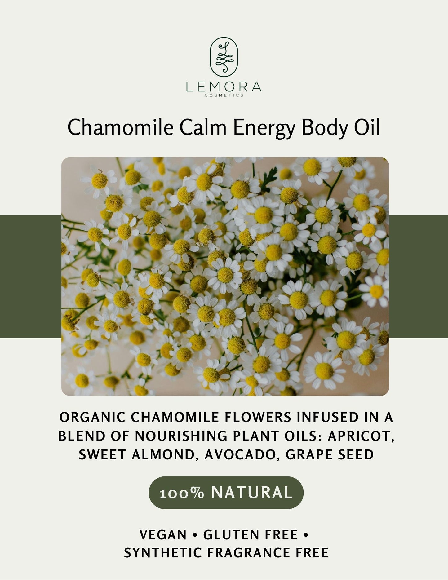 Chamomile Calm Energy Body Oil - 4oz