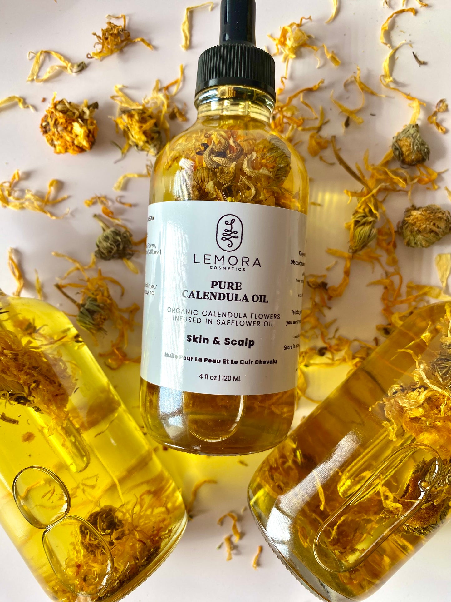 Pure Calendula Oil For Sensitive Skin & Scalp