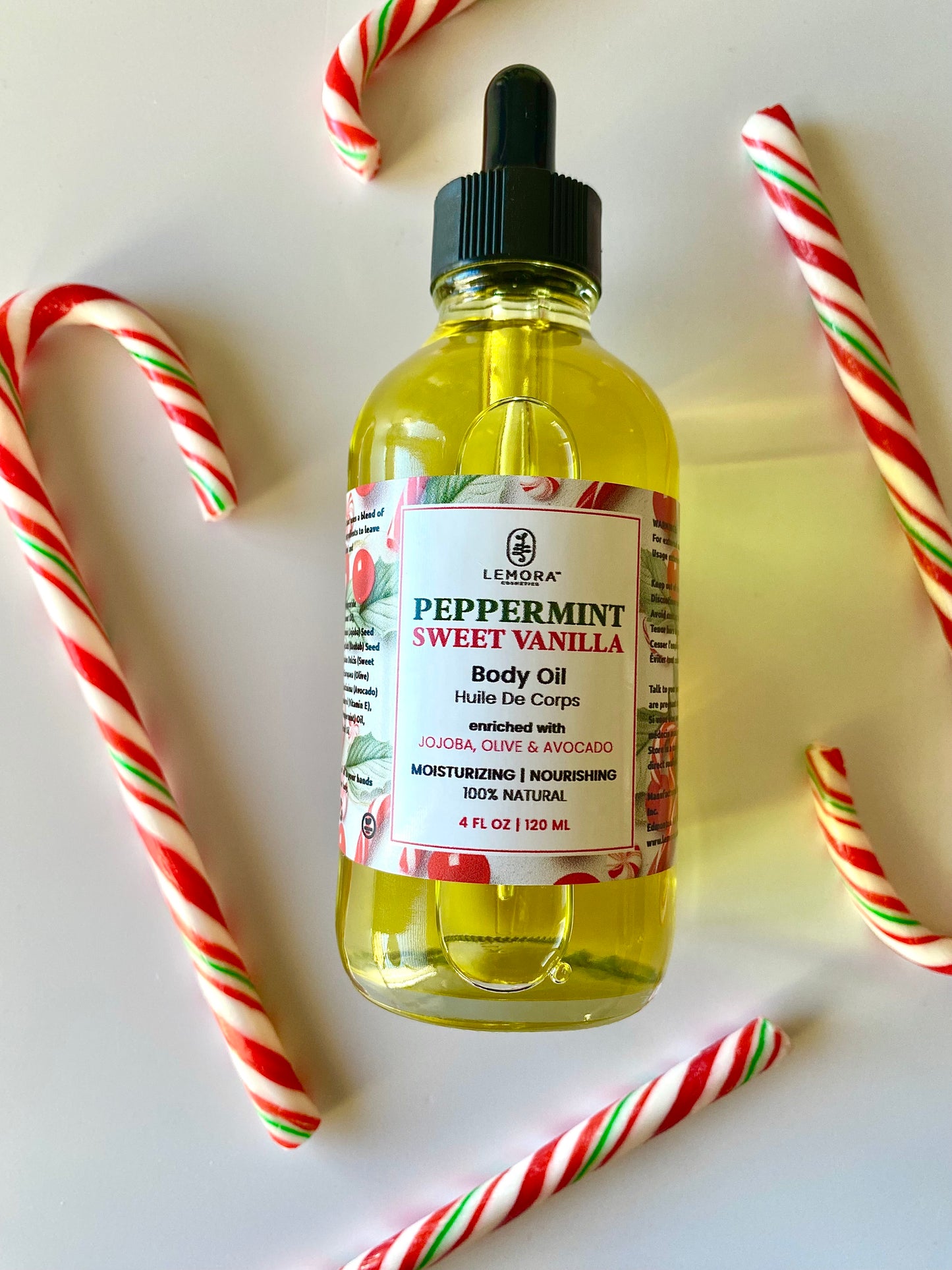 Peppermint Sweet Vanilla Body Oil